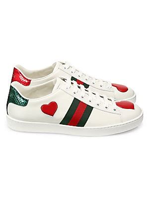 saks gucci ace heart|Gucci shoes saks.